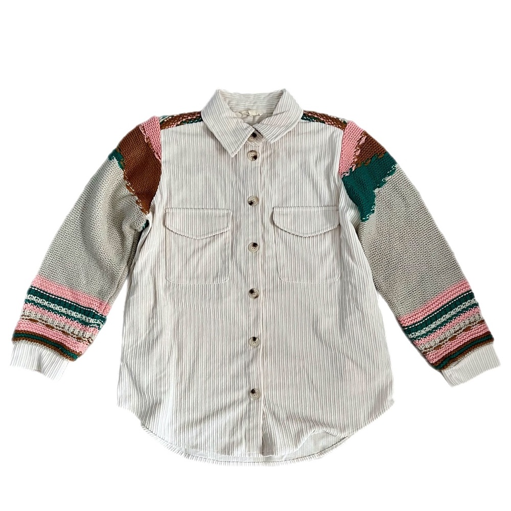 Easel button down shacket - Picture 2 of 9